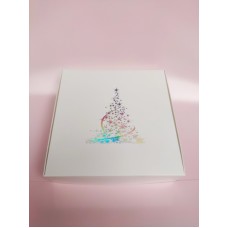 Коробка "Ялинка" з тисненням голограми, 200*200*50