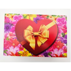 Коробка для еклерів "Серце з бантом", 225*150*60