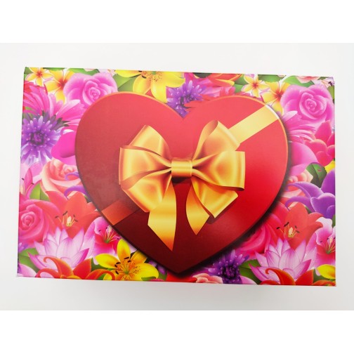 Коробка для еклерів "Серце з бантом", 225*150*60