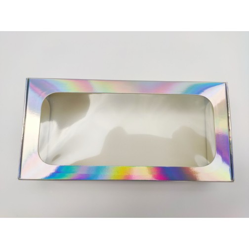 Коробка "Голограма" для макаронс, еклерів, 200*100*50мм