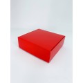 Коробка для макаронс, еклерів, зефіру без вікна червона, 150*150*50
