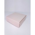 Коробка для макаронс, еклерів, зефіру без вікна пудрова, 150*150*50