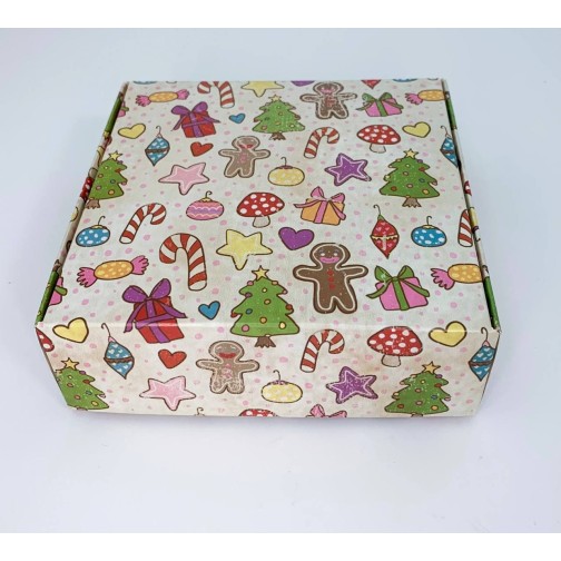 Коробка «Ялинка» новорічна без вікна, 150*150*50