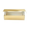Коробка для макаронс з вікном, золото, 200*100*50