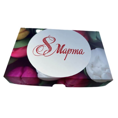 Коробка "8 Березня" для еклерів, 225*150*60