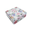 Коробка «Півонії» для макаронс, біжутерії без вікна, 150*150*50