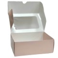 Коробка для макаронс, еклерів на 8 шт. з віконцем "Пудра", 140*100*53