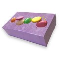 Коробка лілова "Macarons", 200*120*60