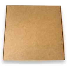 Коробка крафт для макаронс, печива, біжутерії без вікна, 200*200*50