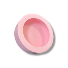 Коробка «тубус» для макаронс з пластиковим віконцем, колір - рожевий, 210*60мм