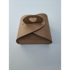 Бонбоньєрка для макаронс, крафт, 70*62*37