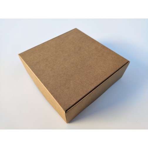 Коробка для макаронс, еклерів, крафт, без вікна. 150*150*50