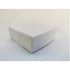 Картонна упаковка для пряників, макаронс, еклерів, біжутерії БІЛА БЕЗ ВІКНА 100*100*35