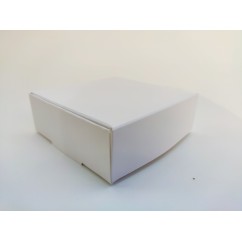 Картонна упаковка для пряників, макаронс, еклерів, біжутерії БІЛА БЕЗ ВІКНА 100*100*35