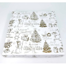 Коробка для пряників Merry Christmas, без вікна, 200*200*30