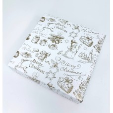 Коробка для пряників Merry Christmas, без вікна, 150*150*30