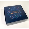 Коробка "Happy New Year" салют з тисненням, 150*150*50