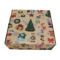 Коробка "Новорічна" для пряників, макаронс, еклерів, 150*150*50