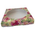 Коробка "Квіти акварель" із вікном, 200*200*35