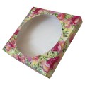 Коробка "Квіти акварель" із вікном, 200*200*35