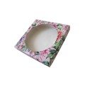 Коробка "Квіти півонія" із вікном, 200*200*35