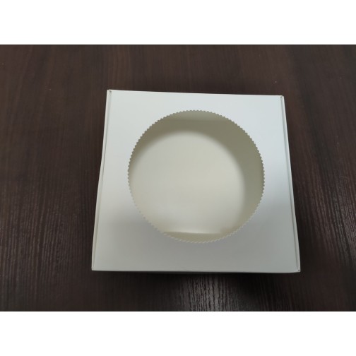 Коробка для пряників із круглим вікном, 150*150*50