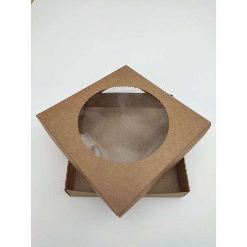 Коробка для пряників крафт, 150*150*35