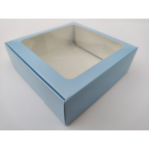 Коробка "Блакитна" з вікном, 150*150*50
