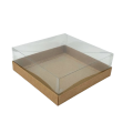 Коробка "Акваріум" із крафту, 200*200*70мм