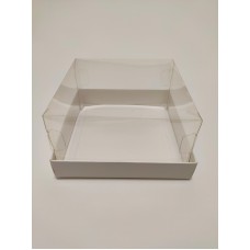 Коробка "Акваріум" для тортів, бенто-тортів. 140*140*80мм