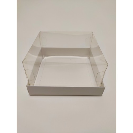 Коробка "Акваріум" для тортів, бенто-тортів. 140*140*80мм