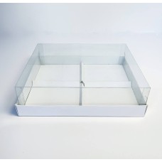 Коробка «Акваріум « для  мусових тістечок на 4 шт., 245*195*70