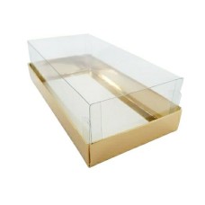 Коробка "Акваріум" золото, 200*100*60мм