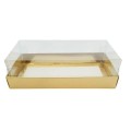 Коробка "Акваріум" золото, 200*100*60мм