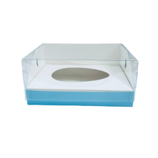 Акваріум блакитний під новий десерт «Яйце», 240*180*110мм
