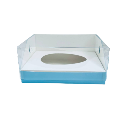 Акваріум блакитний під новий десерт «Яйце», 240*180*110мм