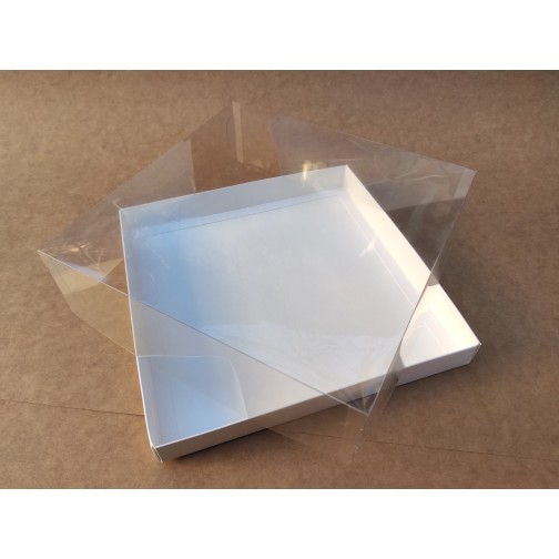 Коробка "Акваріум" для калача, 250*250*70мм