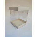 Коробка для торта з прозорими стінками, 146*146*200мм