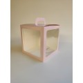 Коробка "Будиночок" кольору пудри із захисним лаком, 210*210*210мм