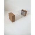 Коробка «Панорама» з прозорими стінками, крафт, 68*70*200