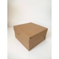 Коробка «Крафт» без вікна для бенто-тортів, кексів, сувенірів, 160*160*90мм.