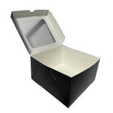 Коробка чорна з вікном, 160*160*90мм