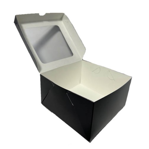 Коробка чорна з вікном, 160*160*90мм