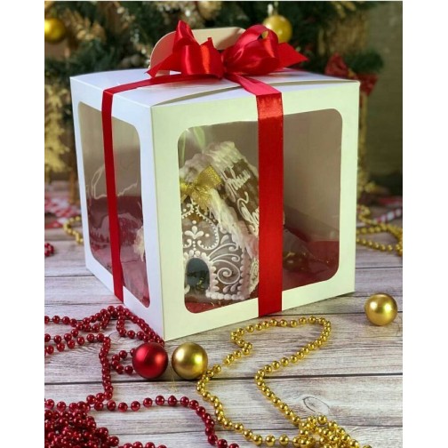 Коробка для пряничного будиночка, паски, торта, 210*210*210