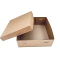 Коробка для торту , тістечок та солодощів з крафтового картону, 270*270*105мм