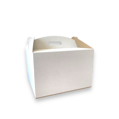 Коробка для торта без вікна з гофрокартону, 370*370*250мм