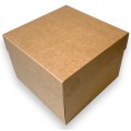 Коробка для бенто-тортів «Крафт» без вікна, 200*200*150мм