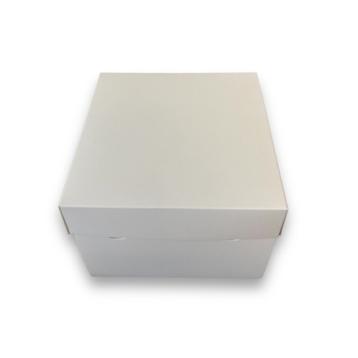 Коробка для бенто-тортів «Біла» без вікна, 200*200*150мм
