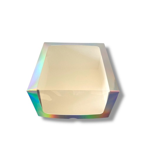 Коробка для торта з глянсовою ламінацією "Голограма" (лімітована серія), 250*250*150мм