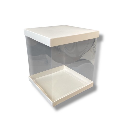 Коробка для торта з прозорими стінками, 170*170*200мм